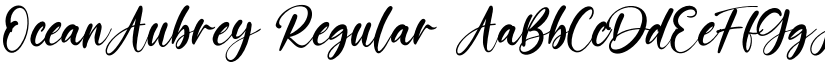 OceanAubrey Regular font