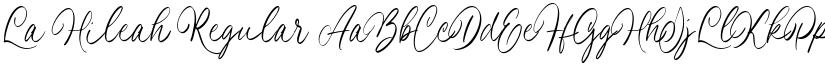 La Hileah Regular font