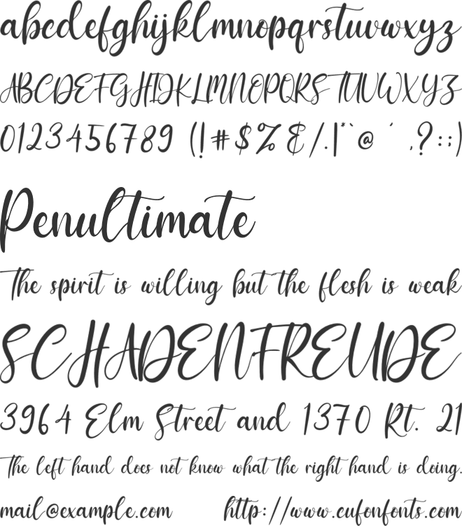 Ellanor font preview