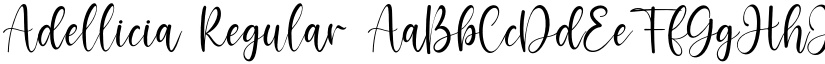 Adellicia Regular font
