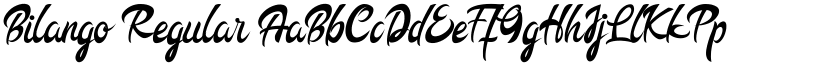 Bilango Regular font