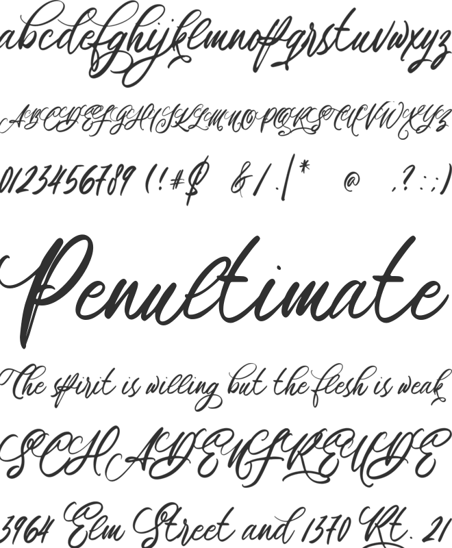 Gifolgh font preview