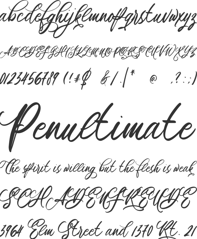 Gifolgh font preview