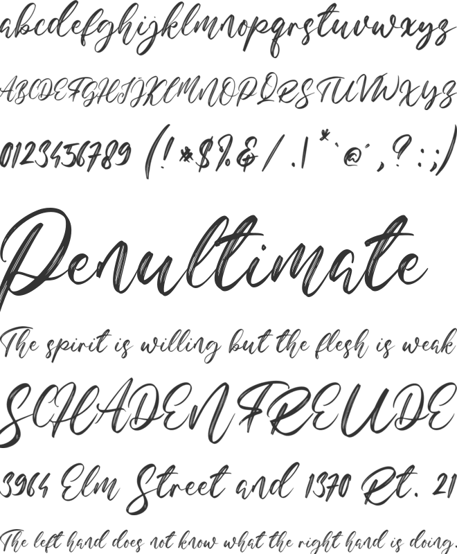 Hello Georgia font preview