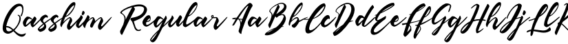 Qasshim Regular font