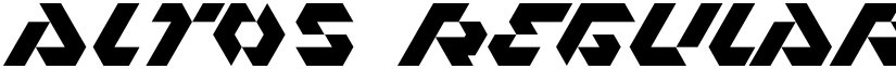 Altos Regular font