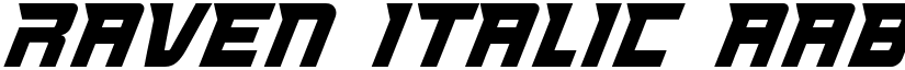 Raven Italic font