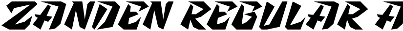Zanden font download