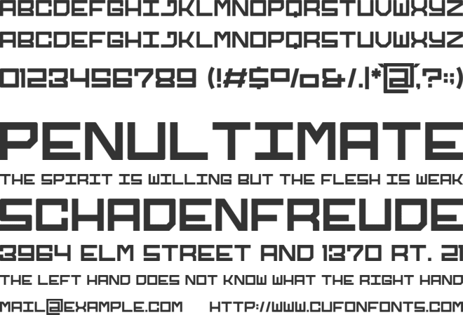 Igoe font preview