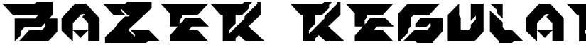 Bazer Regular font