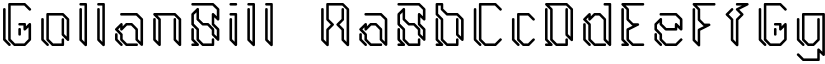 GollanBill font download