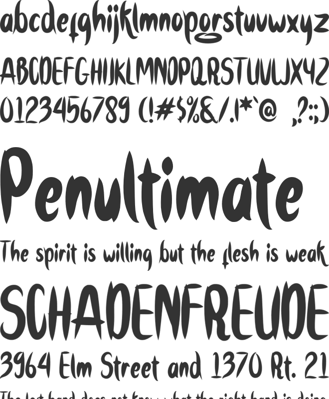 Stay Buddy font preview