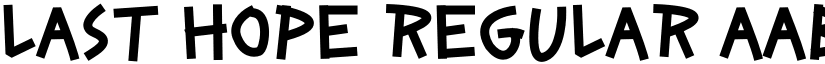 Last Hope Regular font