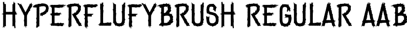 HyperFlufyBrush Regular font