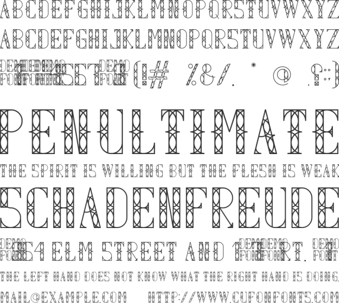 Lexie font preview