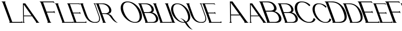 La Fleur Oblique font