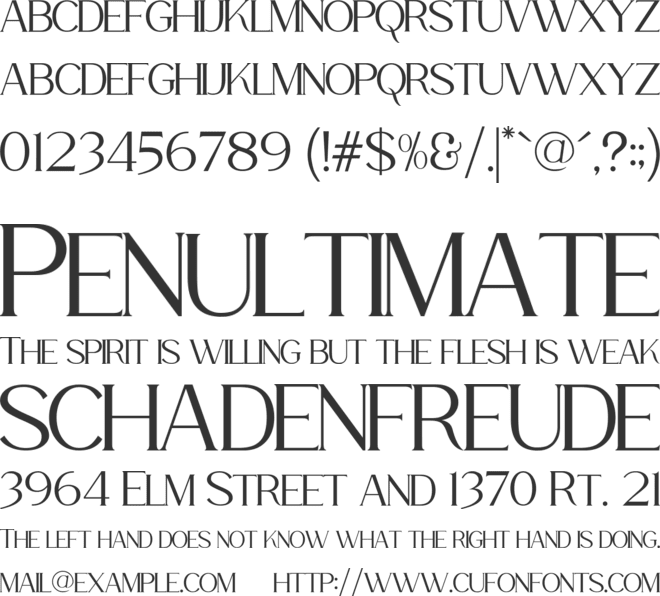 La Fleur font preview