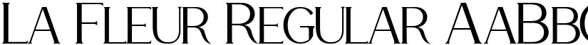 La Fleur Regular font