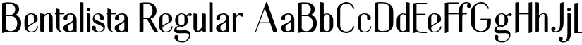 Bentalista font download