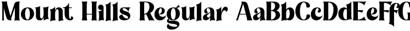 Mount Hills Regular font