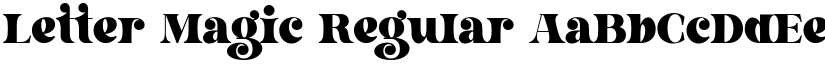 Letter Magic Regular font