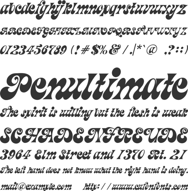 Magic Funk font preview