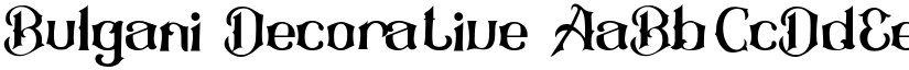 Bulgani font download