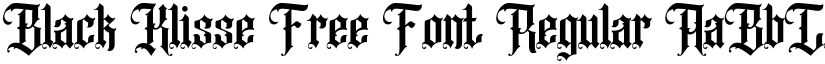 Black Klisse Free Font font download