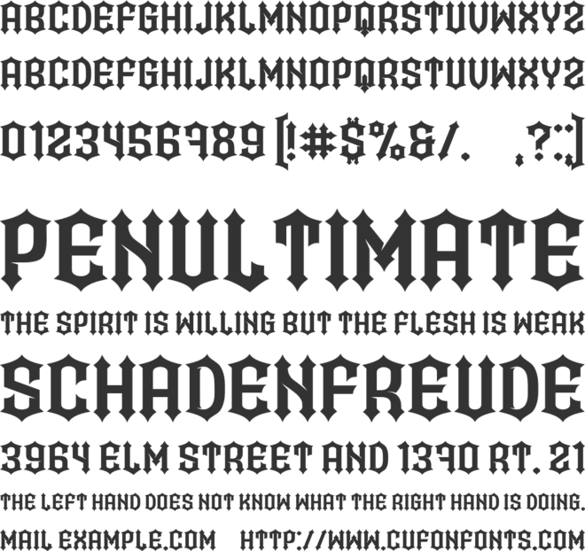 Bramble Princess font preview