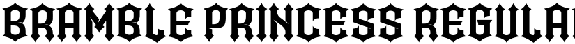 Bramble Princess Regular font