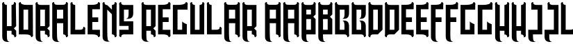 KORALENS font download