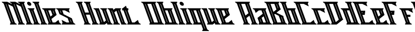 Miles Hunt Oblique font