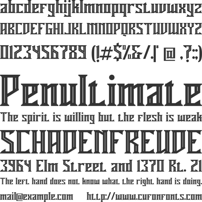 Miles Hunt font preview