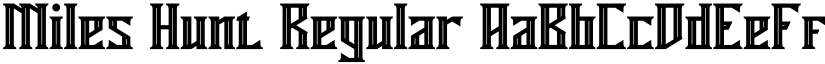 Miles Hunt Regular font