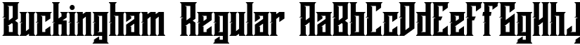 Buckingham Regular font