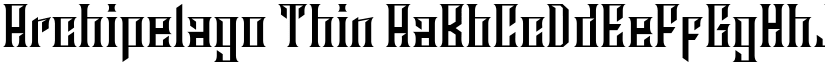 Archipelago Thin font