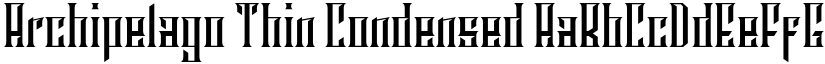 Archipelago Thin Condensed font