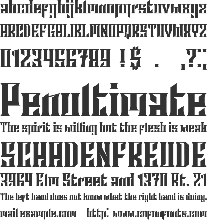 Archipelago font preview