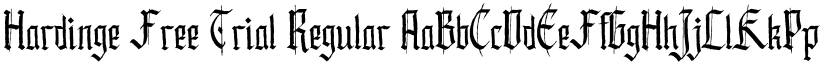 Hardinge Free Trial Regular font