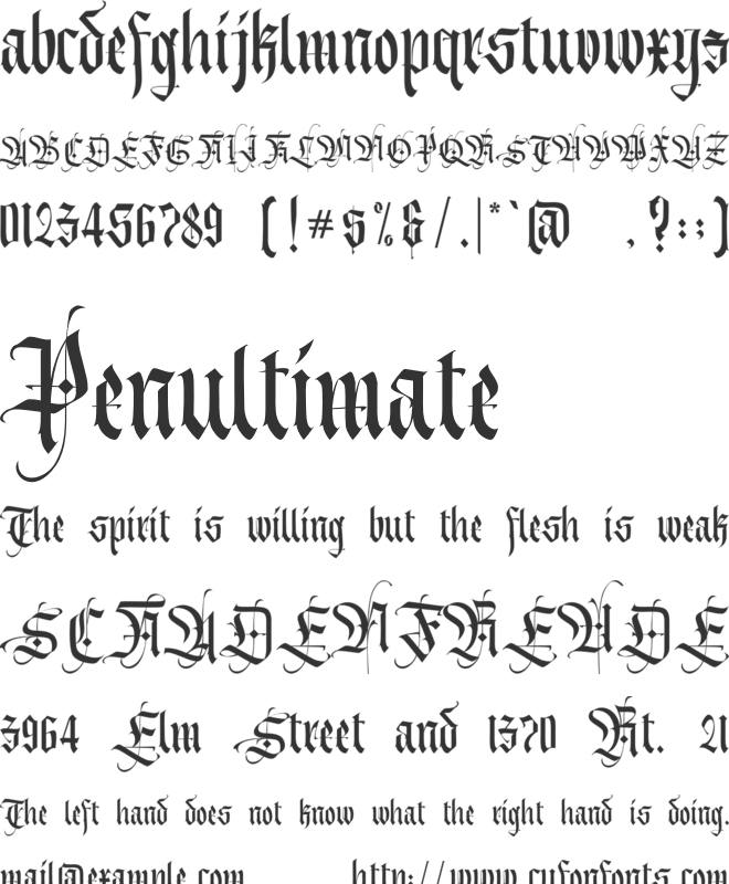 Morsten font preview