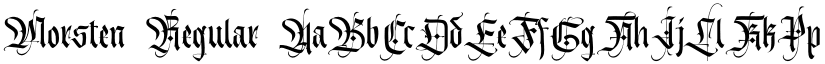 Morsten Regular font