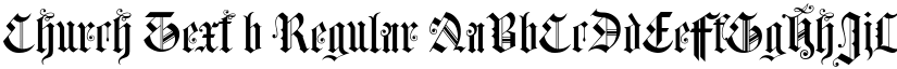 Church Text b Regular font