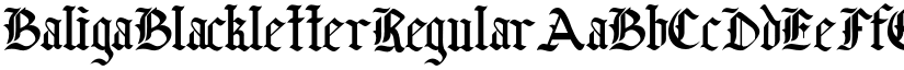 Baliga Blackletter font download