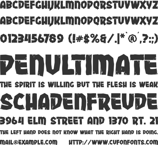 Stoneyard font preview