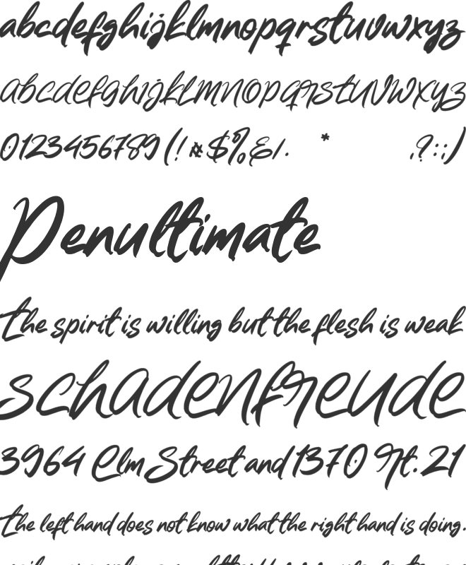 Kylies font preview