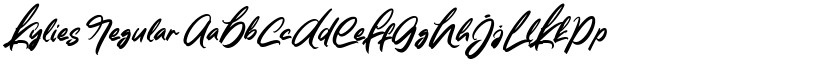 Kylies Regular font