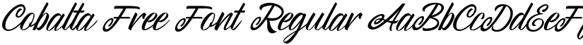 Cobalta Free Font Regular font