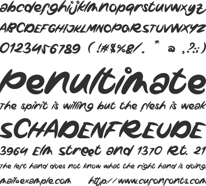 Sweet Puppy font preview