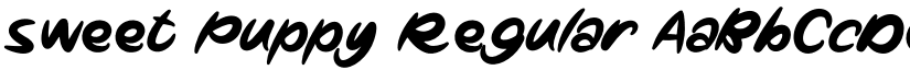 Sweet Puppy Regular font