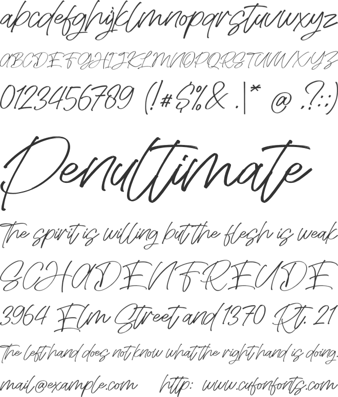 Seasony font preview